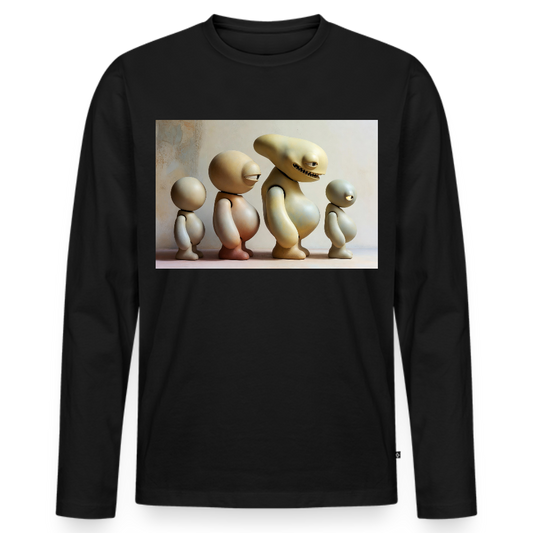 So wachsen wir also | Männer Premium Bio Langarmshirt - Schwarz