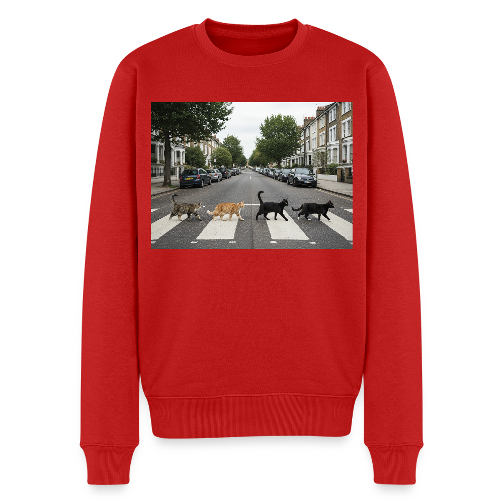 The Purrfect Crossing – Wir waren vor der Band da |  Männer Premium Pullover - Rot