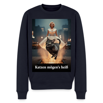 Katzen mögen’s heiß |  Männer Premium Pullover - Navy