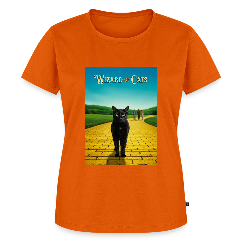Wizard of Cats – Der gelbe Weg gehört Krümel | Frauen Premium T-Shirt - Orange 