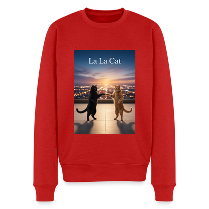La La Cat – Tanz über den Dächern |  Männer Premium Pullover - Rot