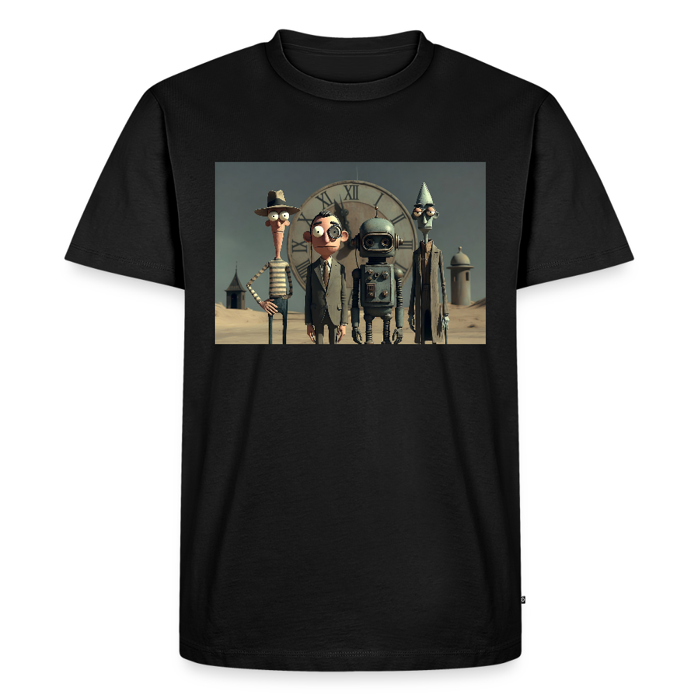 Pünktlich zu spät – Die seltsame Gesellschaft | Männer Premium T-Shirt - Schwarz