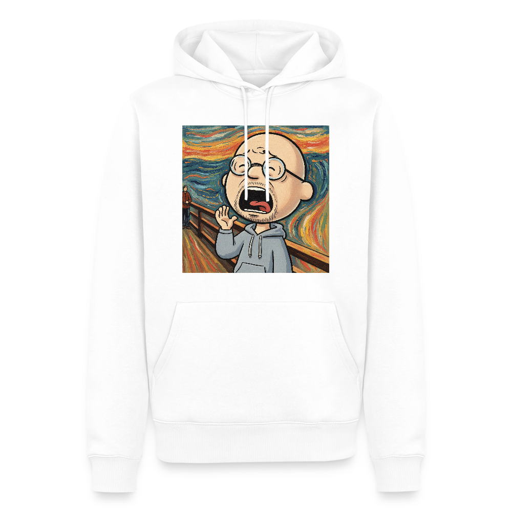 Der Schrei… aber heute bin ich dran | Männer Premium Hoodie - Weiß