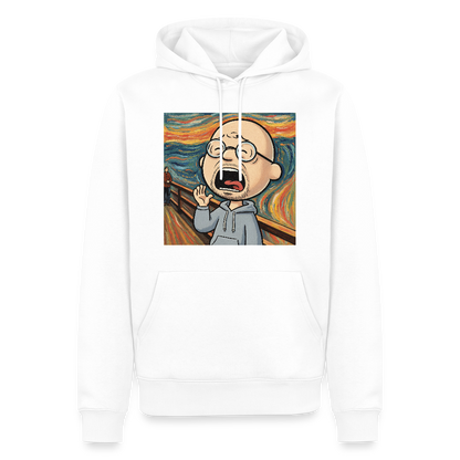 Der Schrei… aber heute bin ich dran | Männer Premium Hoodie - Weiß