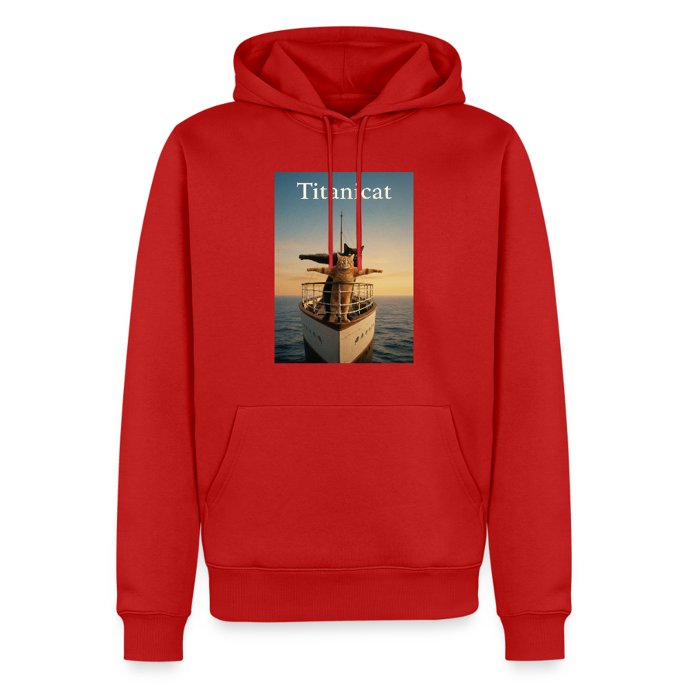 Titanicat – Ich bin der König der Kratzbäume | Männer Premium Hoodie - Rot