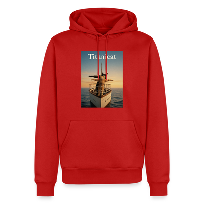 Titanicat – Ich bin der König der Kratzbäume | Männer Premium Hoodie - Rot