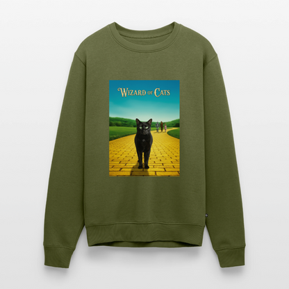 Wizard of Cats – Der gelbe Weg gehört Krümel |  Männer Premium Pullover - Khaki