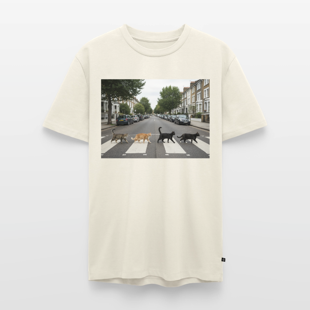 The Purrfect Crossing – Wir waren vor der Band da | Männer Premium T-Shirt - Naturweiß