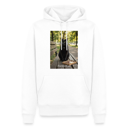 Forrest Cat – Krümel wartet | Männer Premium Hoodie - Weiß