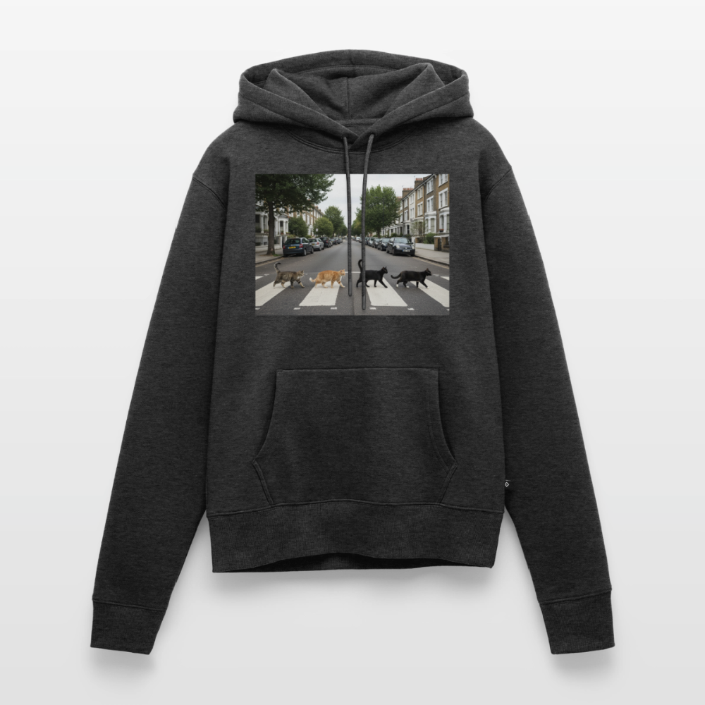 The Purrfect Crossing – Wir waren vor der Band da | Frauen Premium Hoodie - Anthrazit meliert