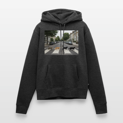 The Purrfect Crossing – Wir waren vor der Band da | Frauen Premium Hoodie - Anthrazit meliert