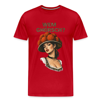 Wem ghörsch? – Schwarzwald Edition | Männer Premium T-Shirt - Rot