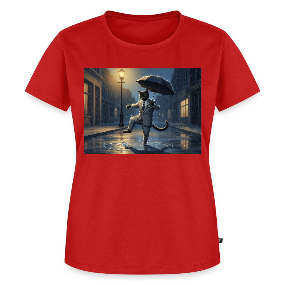 Krümel tanzt im Regen | Frauen Premium T-Shirt - Rot
