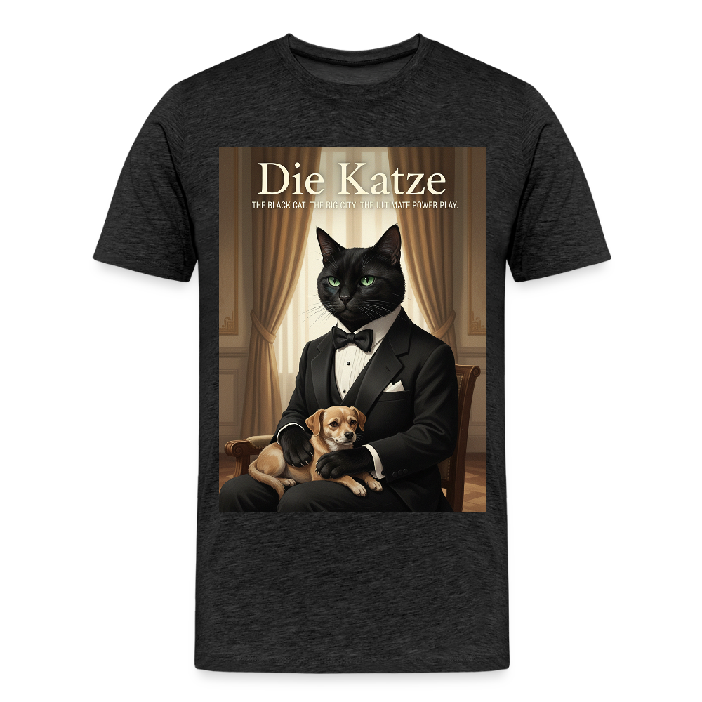 Die Katze – Krümel regelt das | Männer Premium T-Shirt - Anthrazit