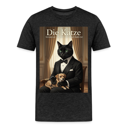 Die Katze – Krümel regelt das | Männer Premium T-Shirt - Anthrazit