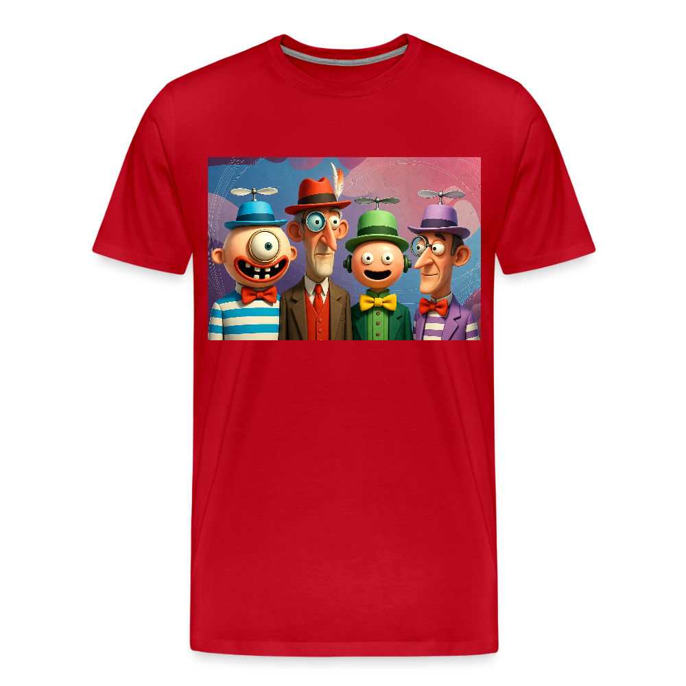 Gedankenkreise auf Hochtouren | Männer Premium T-Shirt - Rot
