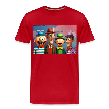 Gedankenkreise auf Hochtouren | Männer Premium T-Shirt - Rot