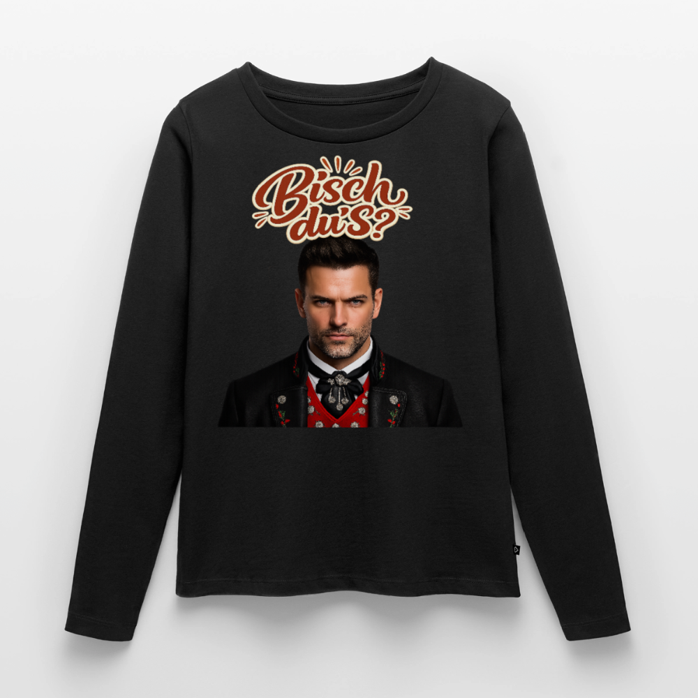 Bisch du’s? – Schwarzwaldkerl | Frauen Premium Bio Langarmshirt - Schwarz