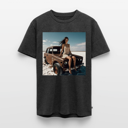 Warten auf irgendwas | Männer Premium T-Shirt - Anthrazit meliert