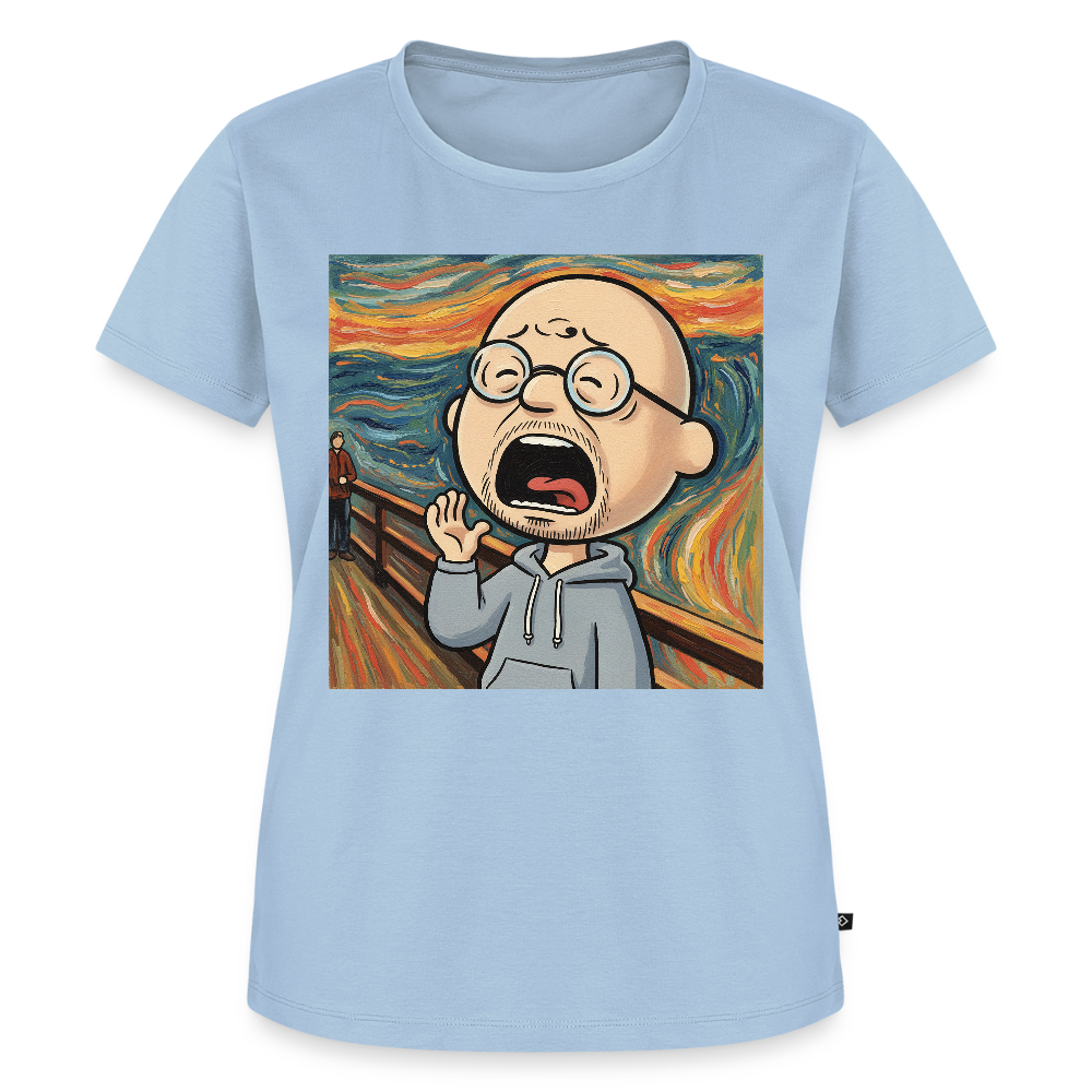 Der Schrei… aber heute bin ich dran | Frauen Premium T-Shirt - Hellblau