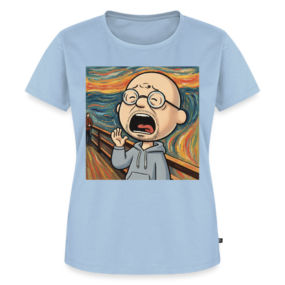 Der Schrei… aber heute bin ich dran | Frauen Premium T-Shirt - Hellblau