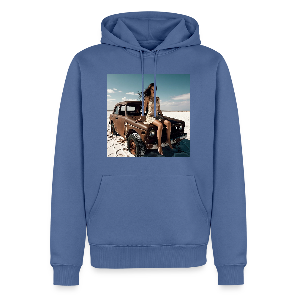 Warten auf irgendwas | Männer Premium Hoodie - Taubenblau