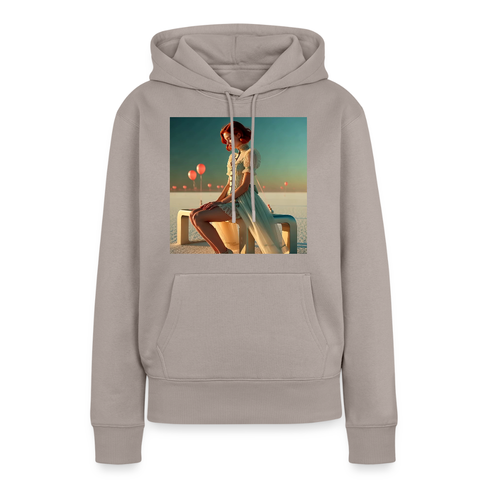 Leise Gedanken bei lauter Farben | Frauen Premium Hoodie - Taupe