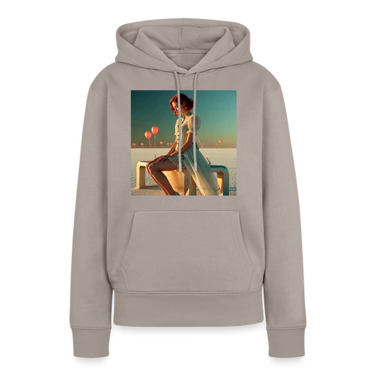 Leise Gedanken bei lauter Farben | Frauen Premium Hoodie - Taupe
