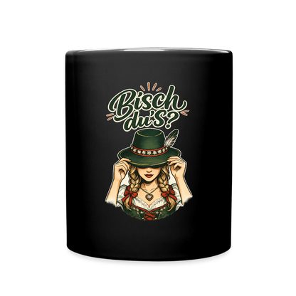 Bisch du’s? – Der Blick sagt alles | Tasse einfarbig - Schwarz