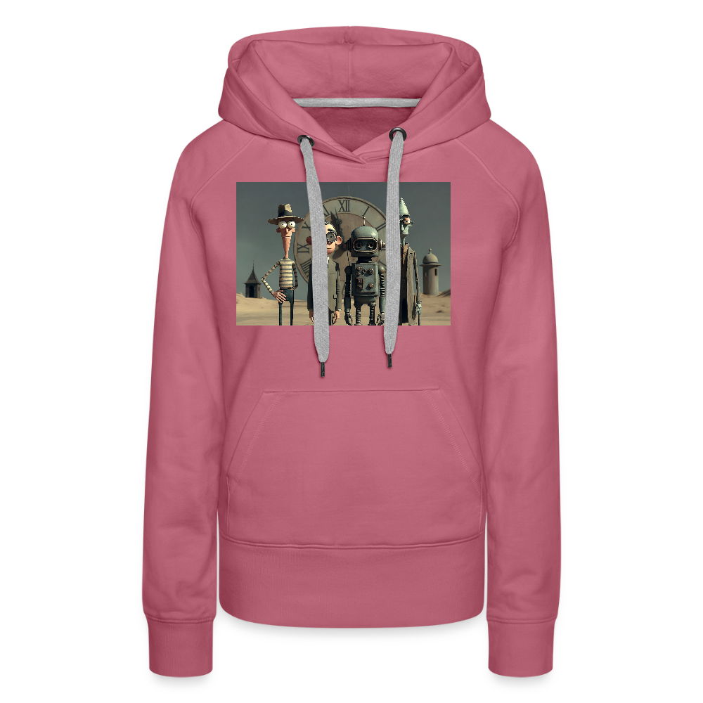 Pünktlich zu spät – Die seltsame Gesellschaft | Frauen Premium Hoodie - Malve