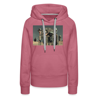 Pünktlich zu spät – Die seltsame Gesellschaft | Frauen Premium Hoodie - Malve