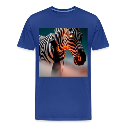 Blumen für ein Zebra | Männer Premium T-Shirt - Königsblau