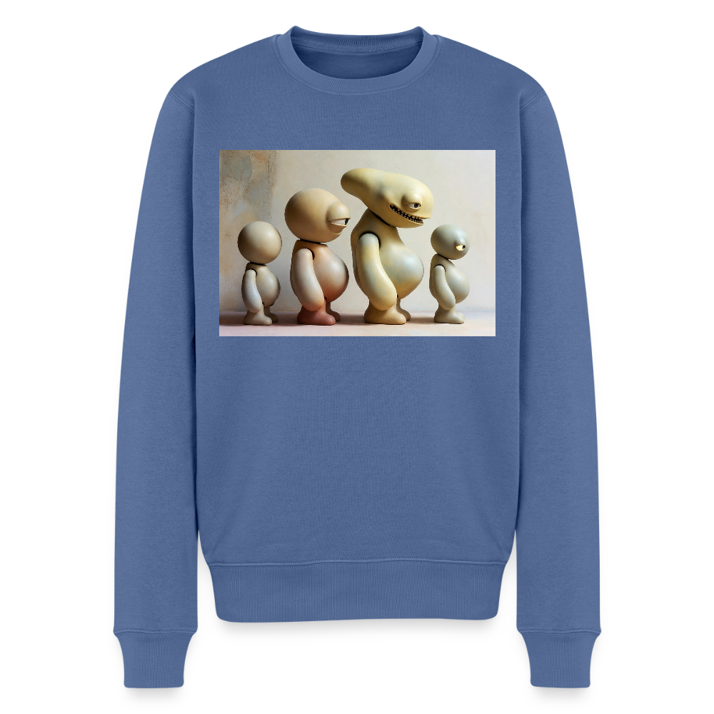 So wachsen wir also |  Männer Premium Pullover - Taubenblau