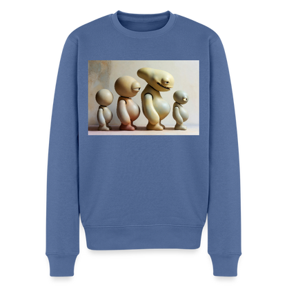 So wachsen wir also |  Männer Premium Pullover - Taubenblau