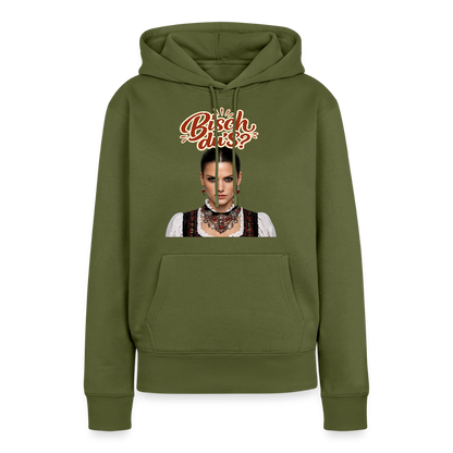 Schwarzwaldstolz – Sie weiß, wer sie isch | Frauen Premium Hoodie - Khaki