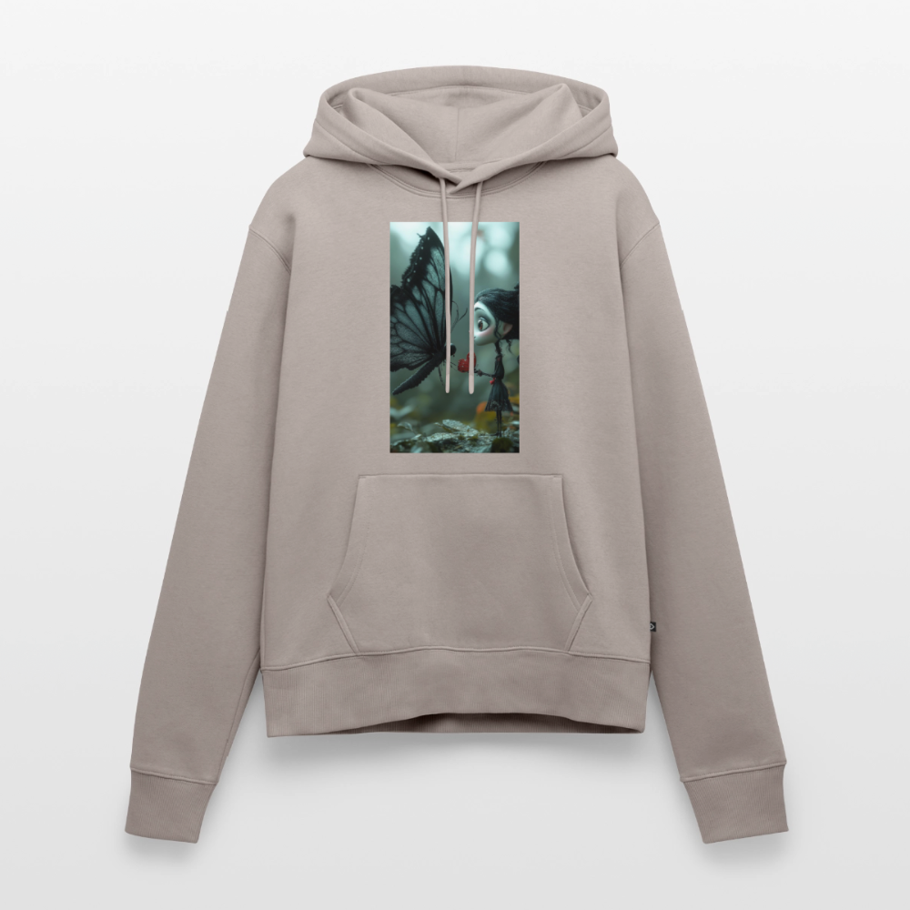 Mut für einen Moment | Frauen Premium Hoodie - Taupe