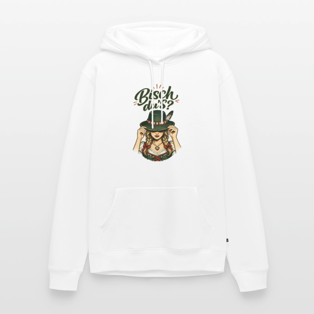 Bisch du’s? – Der Blick sagt alles | Männer Premium Hoodie - Weiß