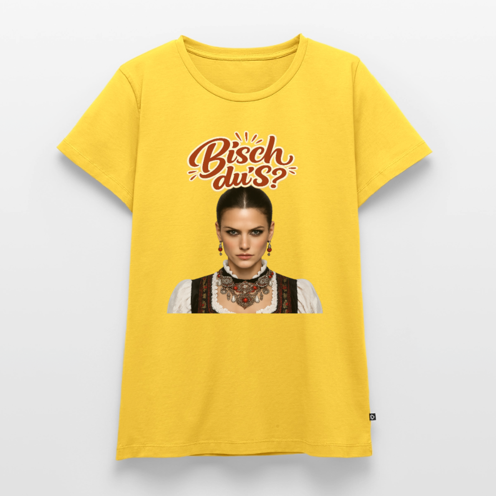 Schwarzwaldstolz – Sie weiß, wer sie isch | Frauen Premium T-Shirt - Gelb