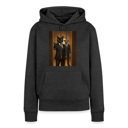 Krümel – Say Meow Again | Frauen Premium Hoodie - Anthrazit meliert