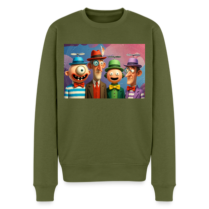 Gedankenkreise auf Hochtouren |  Männer Premium Pullover - Khaki