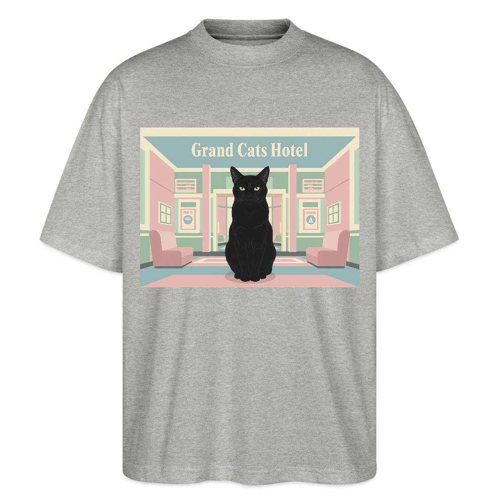 Grand Hotel Krümel | Stanley/Stella Oversized Unisex Bio T-Shirt Blaster - Grau meliert