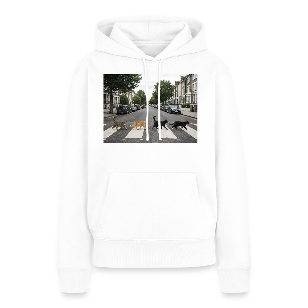 The Purrfect Crossing – Wir waren vor der Band da | Frauen Premium Hoodie - Weiß