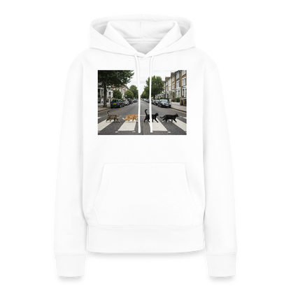 The Purrfect Crossing – Wir waren vor der Band da | Frauen Premium Hoodie - Weiß
