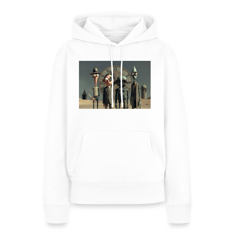 Pünktlich zu spät – Die seltsame Gesellschaft | Frauen Premium Hoodie - Weiß