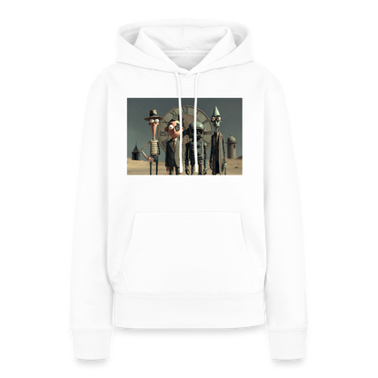 Pünktlich zu spät – Die seltsame Gesellschaft | Frauen Premium Hoodie - Weiß
