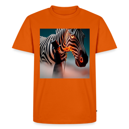 Blumen für ein Zebra | Männer Premium T-Shirt - Orange 