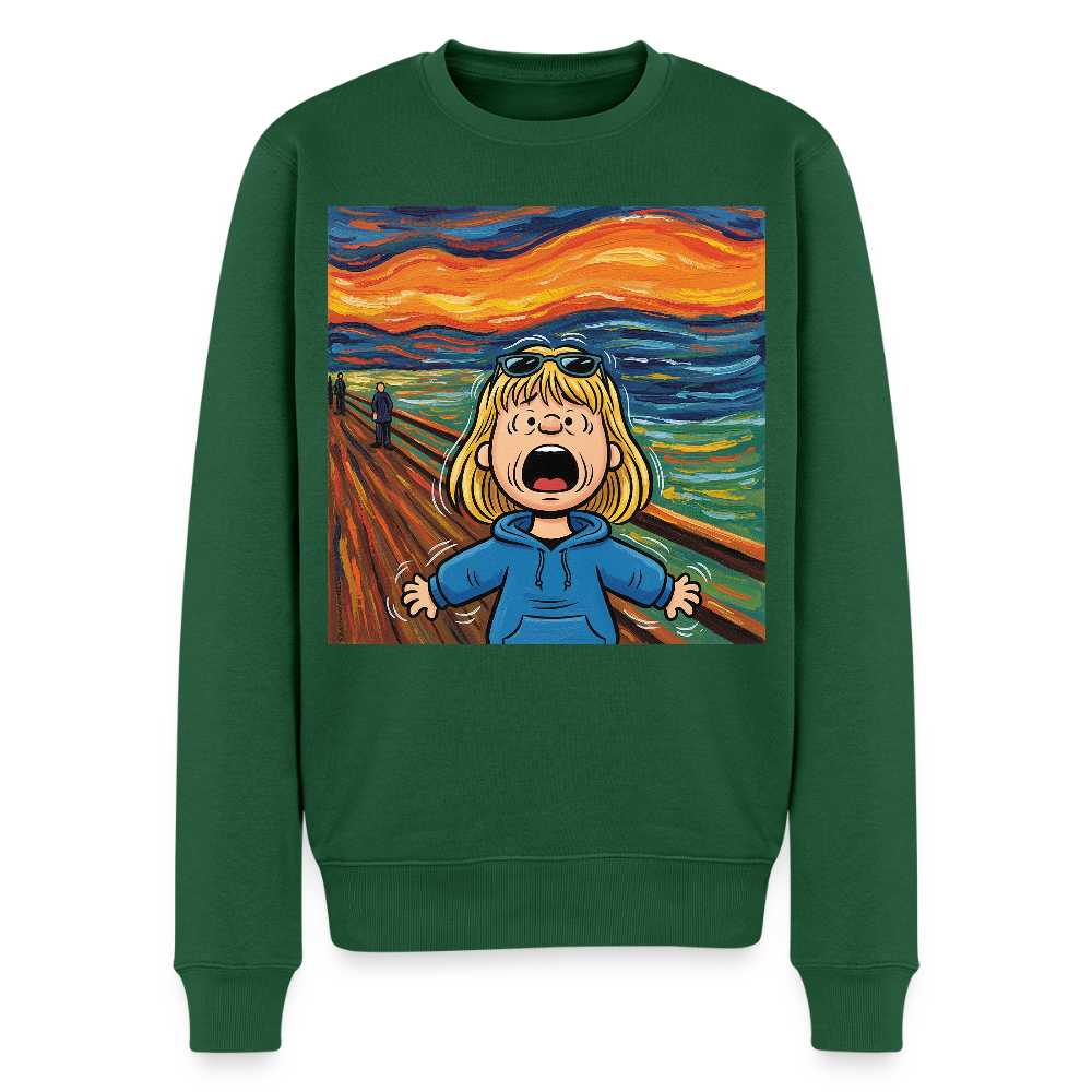 Der Schrei… manchmal bist du es selbst |  Männer Premium Pullover - Flaschengrün