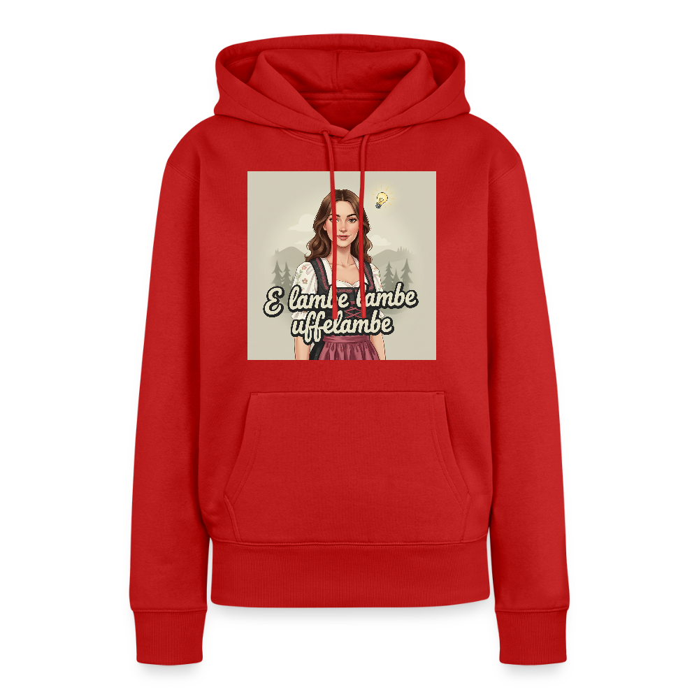 E Lambe, lambe, uffelambe – Alemannischer Geistesblitz | Frauen Premium Hoodie - Rot