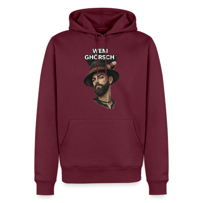 Wem ghörsch? – Alemannische Klärung | Männer Premium Hoodie - Burgunderrot