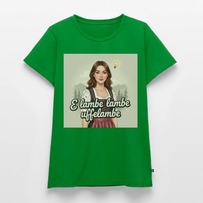 E Lambe, lambe, uffelambe – Alemannischer Geistesblitz | Frauen Premium T-Shirt - Grün